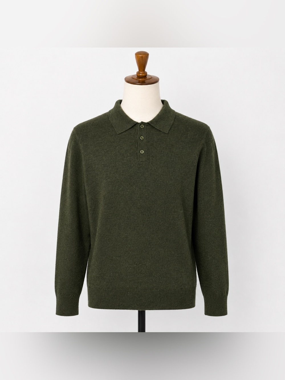 Christian Lacroix 100% Extra Fine Merino Wool Polo Sweater Mens M Green